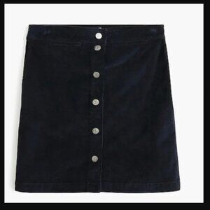 J. Crew Corduroy Skirt with Button front